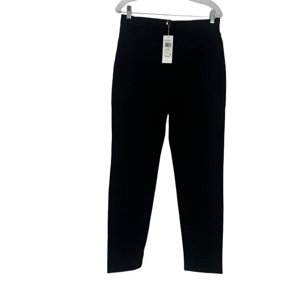 Eileen Fisher High-Waisted Slim Fit Black Jeans Tapered Leg Black Size S NWT - Picture 6 of 10